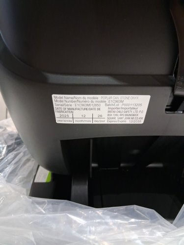 BRITAX POPLAR CLICK TIGHT CONVERTIBLE rear and front facing car seat - 40LB rear facing MAX load / 65lb front facing max load - stone onyx / black grey (model: e1c963m) image 8