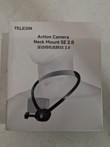 telesin action camera neck mount se 2.0 - black - (model:TXSM-AU-S2-HNB-09) image 3