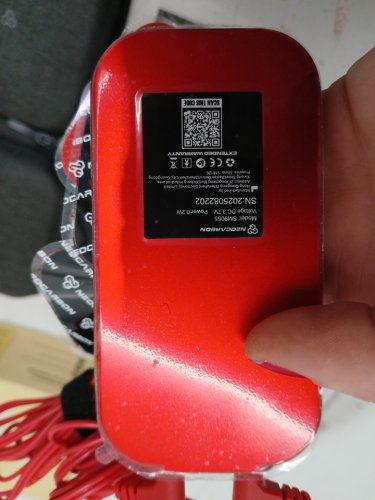 NEOCARBON TENS Unit Muscle Stimulator for pain relief with carrying case - red/black - (model: sm9055) image 4