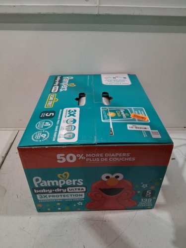 138PK PAMPERS BABY DRY ULTRA DIAPERS - SIZE 5 (20-37LBS) - SESAME STREET image 3