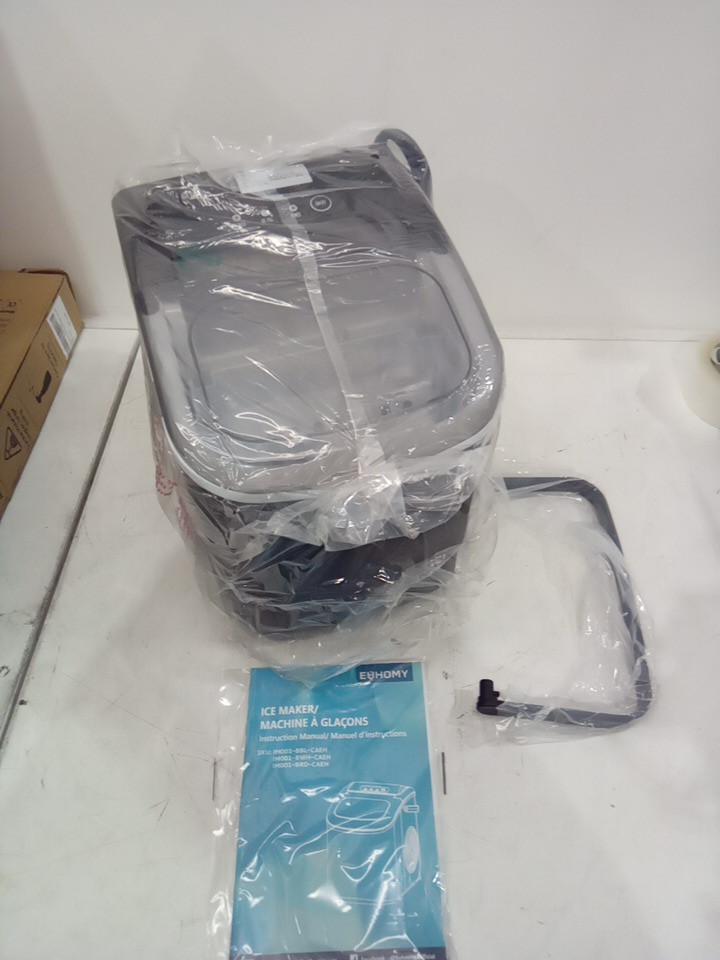 EUHOMY Countertop Ice Maker Machine - MAKES 26LB/Day - BLACK (MODEL: im-06d/IM001-Bbl-CAEH) image 3