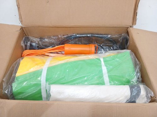 Inflatable Water Hammock - 8FT - 8 person - Yellow/Green image 3