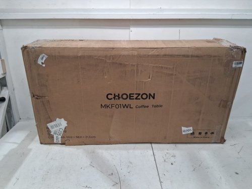 choezon farmhouse folding lift-top coffee table with sliding door storage - 40" x 40" - white/walnut - (model: mkf01wl) image 5