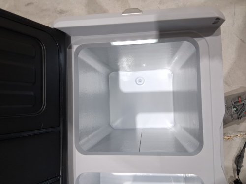 EUHOMY Portable Electric Cooler AND Freezer with Wheels & 2 COMPARTMENTS - 50L - 12V DC / 110-240V AC - BLACK/GREY (MODEL: CFB-50) image 9