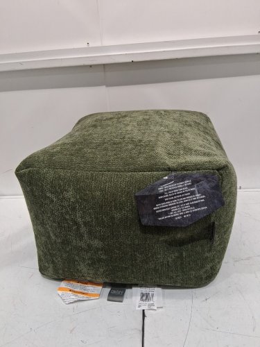 couture pouf floor cushion with removable cover - 19.5" x 13.5" - green (model:1942946) image 2