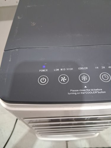 3-IN-1 PORTABLE 60° OSCILLATING AIR CONDITIONER/COOLER WITH REMOTE - 3 SPEEDS - 5.5L - WHITE(MODEL: BW-102YF) image 9