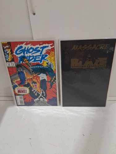 4 asstd GHOST RIDER COMICS - ghost rider #21, #32, #35, and ghost rider spirts of vengeance #13  - MARVEL COMICS image 4