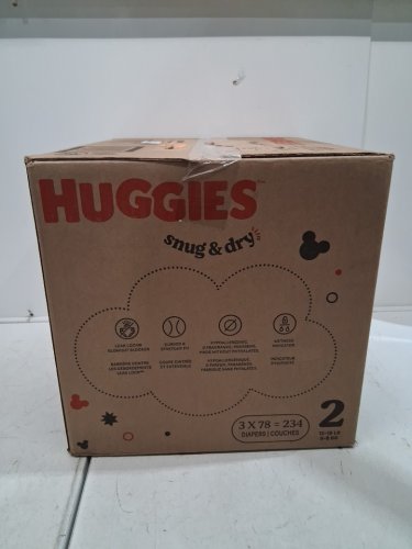 234pk huggies snug and dry baby diapers - size 2 (12-18lb) - disney baby mickey mouse image 4