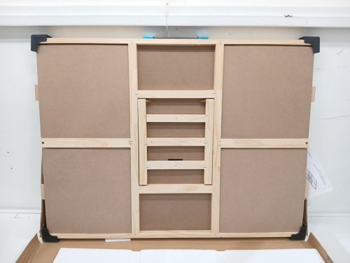 ALL4JIG Tilting and Rotating Puzzle Board with Lazy Susan and Cover - 1500 piece puzzle cap - 25" x 34" - Brown image 4
