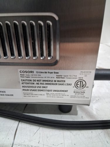 COSORI 11-in-1 Air Fryer Toaster Oven with rotisserie accessories - 12L - Fits 8" Pizza - stainless steel (MODEL: CAF-R121-SCA) image 17