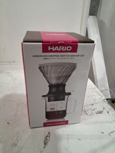 Hario V60 Switch Immersion Dripper Server Set WITH FILTERS - 200mL - BLACK (model: SSD-5012-B) image 2