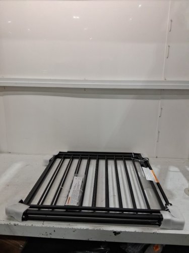 FuzzyNest extra wide adjustable iron baby gate for stairs doorways & hallways with no bottom bar - 26.5"-43" x 29" - black (model: sh21.002g) image 3