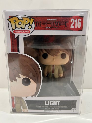 Funko pop! Animation: death note - light vinyl figure (#216) **plastic protector cover** image 2