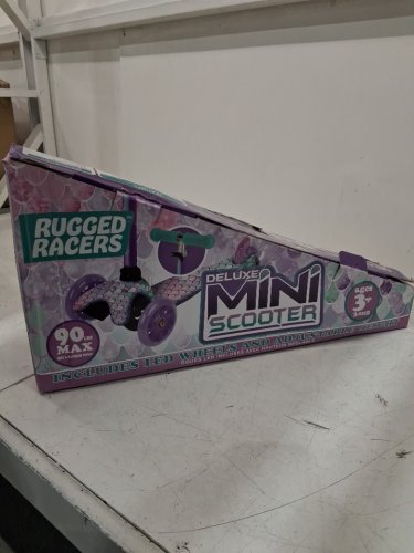 Rugged Racers DELUXE mini LED CHILDREN'S 3-WHEEL SCOOTER - 75LBS MAX -Purple Mermaid (MODEL: BH19945) image 2