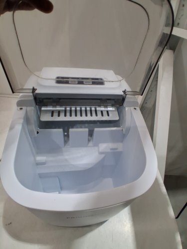 FRIGIDAIRE COMPACT ELECTRIC ICE MAKER - MAKES 26LBS OF ICE/DAY - WHITE (MODEL: EFIC160-WHITE) image 4