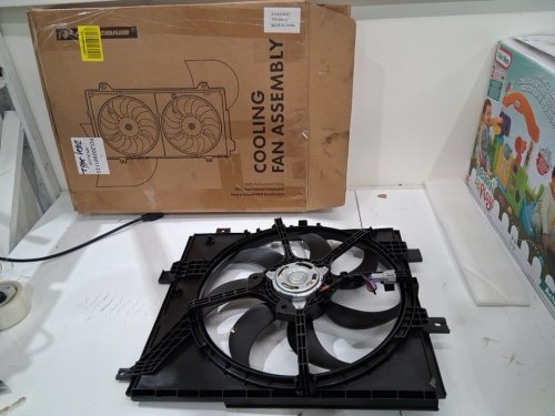 apremium engine cooling fan for various nissan models - black (model:621-555c) image 2