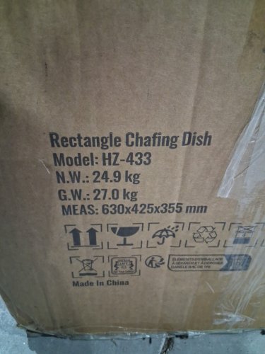 2pk chafing dish with lid and fuel holder - 8qt - silver (model: hz-433) image 3
