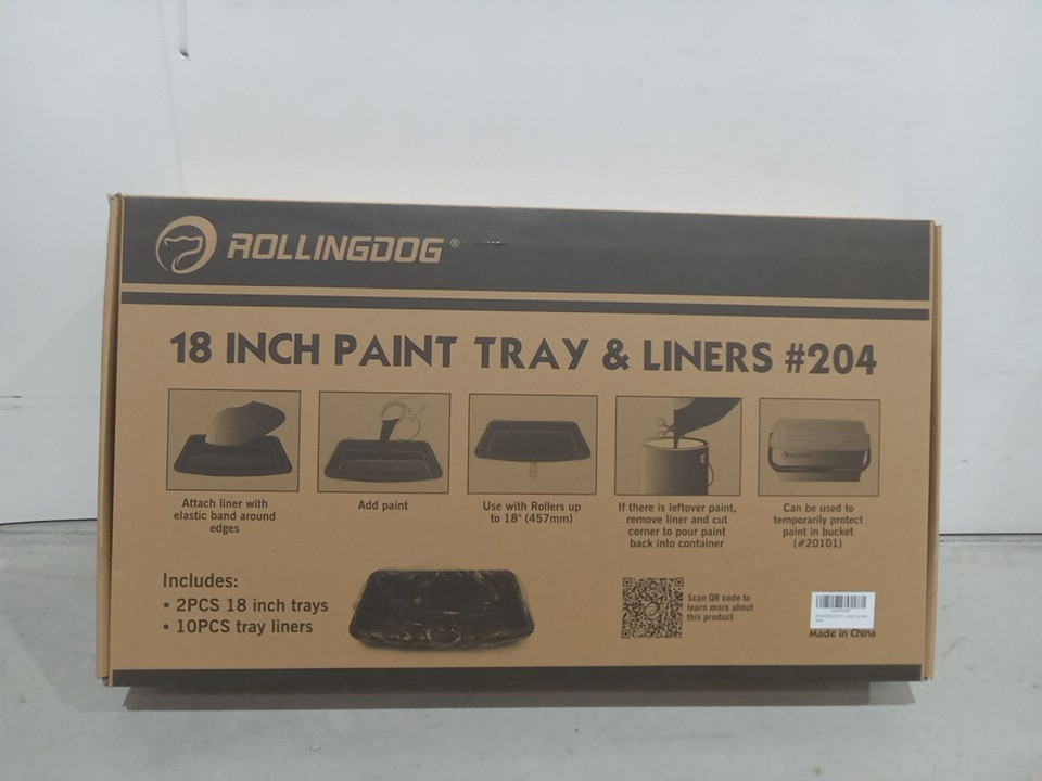 12PC rollingdog PAINT ROLLING TRAY and liner set - 18" (model: 204) image 3