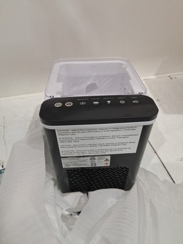 EUHOMY SELF-CLEANING BULLET COUNTERTOP ICE MAKER WITH ICE SCOOP - MAKES 27LB PER DAY - BLACK (MODEL: im021-bbl-caeh / IMB1008CA-UL) image 7