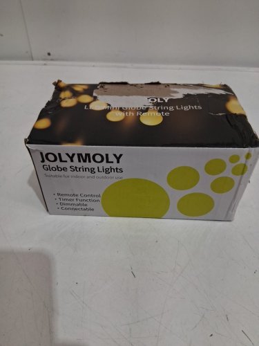JOLYMOLY Plug in globe String Lights with Remote and Timer - 100 LED, 59ft, Connectable Twinkle, 8 modes - warm white image 2
