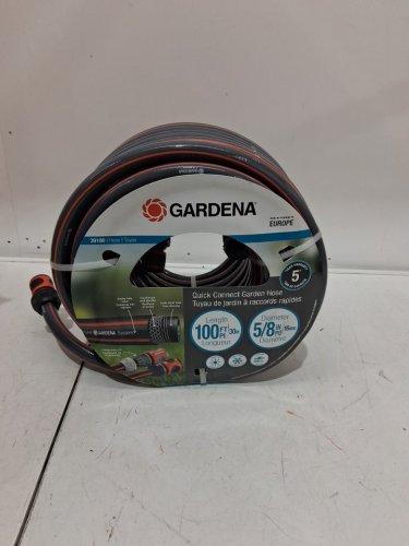 gardena Comfort Quick Connect Heavy Duty Garden Hose - 100FT x 5/8" - GREY/ORANGE image 3