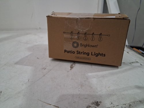 BRIGHTOWN PATIO STRING LIGHTS - 25FT - BLACK (MODEL: GYPC-012LAC) image 2