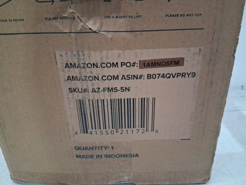 ZINUS MEMORY FOAM MATTRESS, 5" NARROW TWIN - KHAKI (MODEL: AZ-FMS-5N) image 3