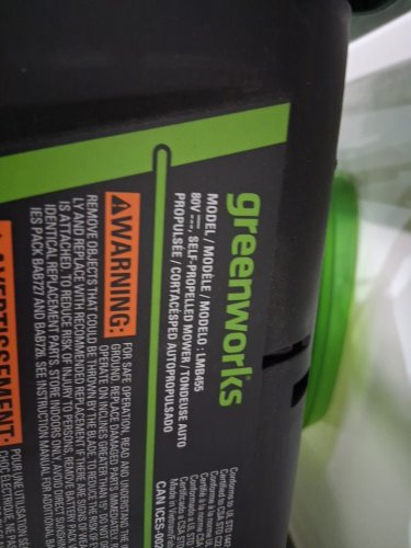 GREENWORKS SELF-PROPELLED LAWN MOWER WITH 1 EXTRA BLADE AND BATTERY CHARGING STATION - 80V - 21" - 2.0 AH + 4.0 AH BATTERY - GREEN (MODEL: LMB455) image 8