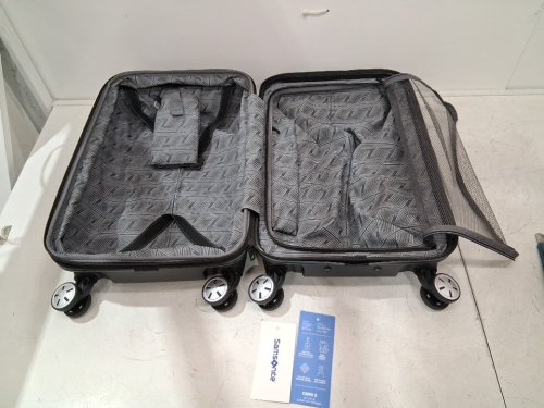 SAMSONITE OMNI 2 EXPANDABLE HARDSIDE CARRY ON SPINNER SUITCASE & usb charger - 22" x 14" x 9" - MIDNIGHT BLACK (model: 138452-1548) image 7