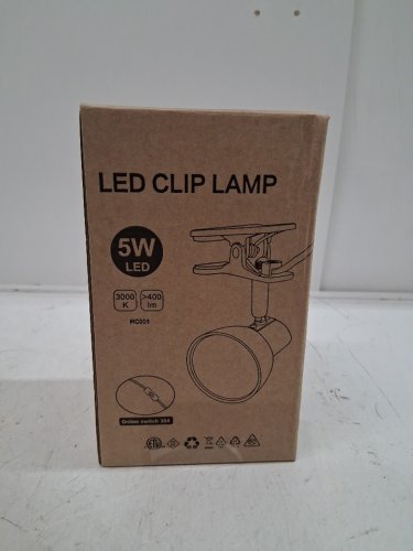 DEELOOP LED CLIP LAMP - 5.5"x4.7" - 400lm - black image 4