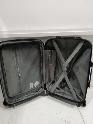 amazon basics hardside checked luggage - 30" - blue (model: LN20164-31) image 3