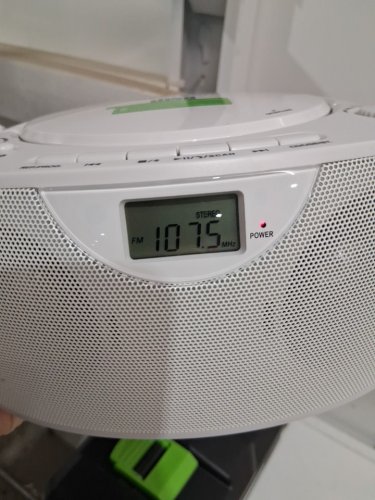 Nextron Portable Stereo CD Player Boombox with AM/FM Radio, Bluetooth, USB, AUX-in, Headphone Jack, CD-R/RW and MP3 CDs Compatible, Clear and Full Sound with Bass Boost, AC/Battery Operated – White (Model: CB-500BT-WHITE) image 8