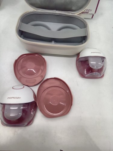 MOMCOZY MOBILE STYLE HANDS-FREE SLIM DOUBLE BREAST PUMP - COZY RED (MODEL: BP311) image 8