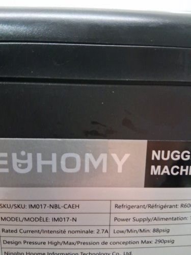 EUHOMY Self-Cleaning Countertop Nugget Ice Maker - 40Lbs/24H - Black (model: IM017-Nbl-caeh) image 13
