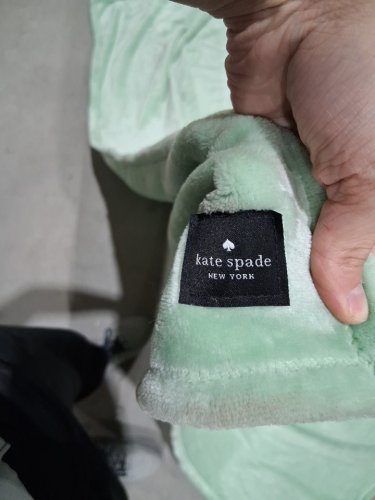 KATE SPADE PLUSH THROW BLANKET - 60" X 70" - MINT GREEN (MODEL: 1859162) image 3