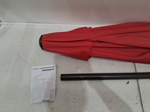 SONGMICS PATIO UMBRELLA WITH TILT AND CRANK MECHANISM - 9FT - RED (MODEL: GPU09RDV1) image 5