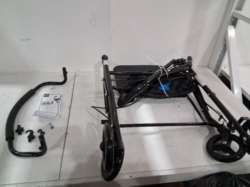 MEDLINE SUPERLIGHT ALUMINUM ROLLATOR - 6" WHEELS - BLACK (MODEL:MDS86825SLBLK) image 2