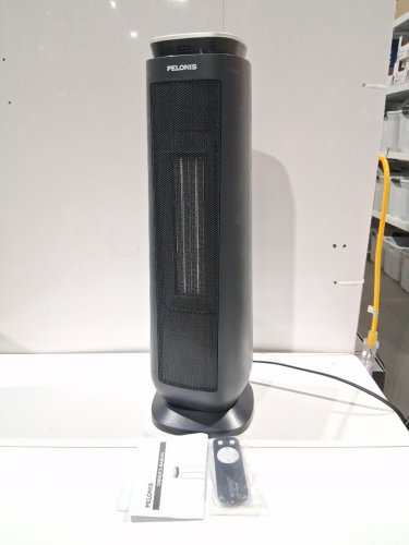 pelonis 23" Indoor standing Digital Ceramic tower Heater with 2-heat settings & remote control - 1500w - black (model: phf151rsukca) image 3