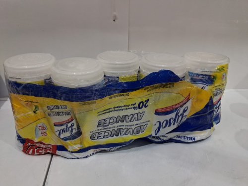 5pk lysol advanced disinfecting wipes - 550 wipes total - citrus scent (model: 1708072) image 2