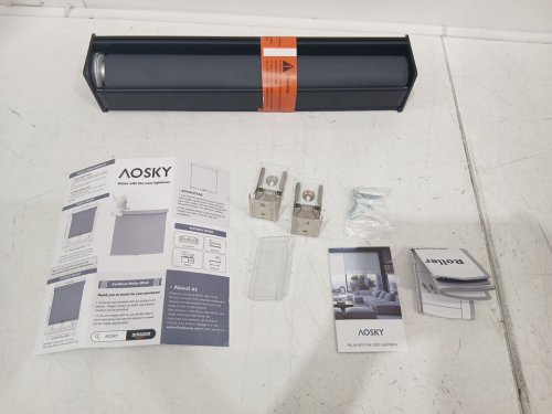 aOSKY Cordless blackout Roller Shades - 15" x 72" - grey image 3