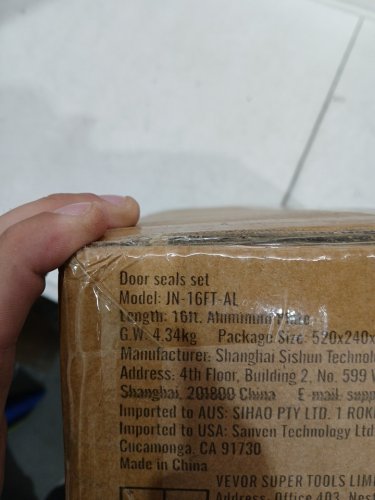 Door Rubber Seals Set - 16FT - Aluminum - (MODEL : JN-16ft-al) image 3