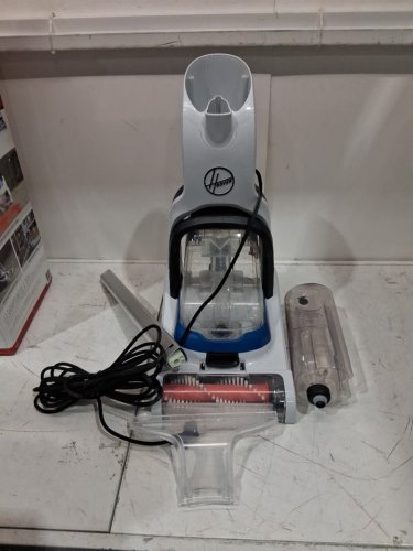 HOOVER corded POWERDASH PET COMPACT lightweight CARPET CLEANER - WHITE/BLUE (MODEL: FH50705vcd) image 2
