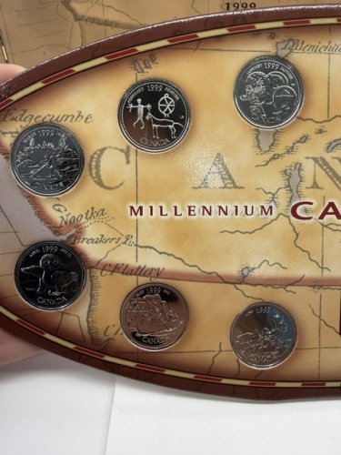 13PC The Royal Canadian Mint Millennium Canada 1999 Coin Collection image 6