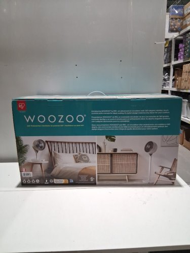 Woozoo 360° Pedestal 12-SPEED Air Circulator - ADJUSTABLE HEIGHT 21" TO 40" - WHITE (Model: STF-360DC/1747373) image 2
