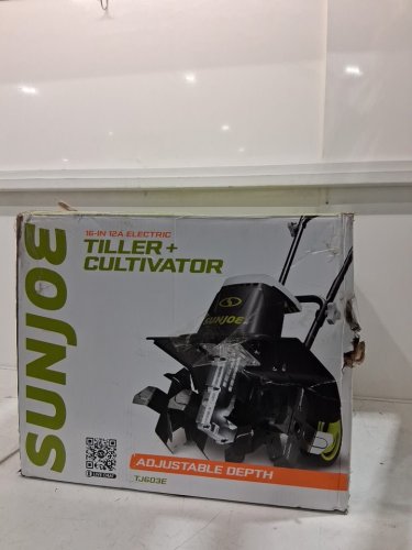 SUN JOE CORDED ELECTRIC GARDEN TILLER & CULTIVATOR - 16" - 12AMP - BLACK/WHITE (MODEL:TJ603E) image 2