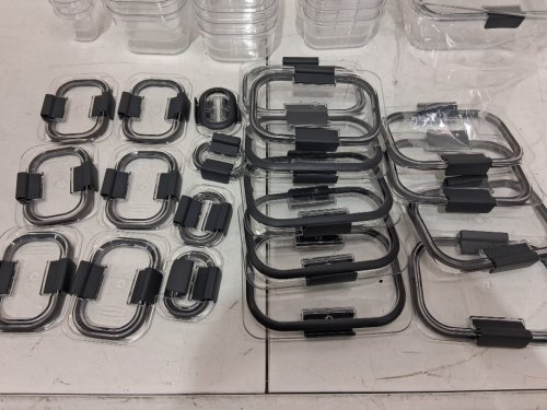 44PC RUBBERMAID Brilliance Food Storage Containers with Lids - CLEAR (MODEL: 2108389) image 5