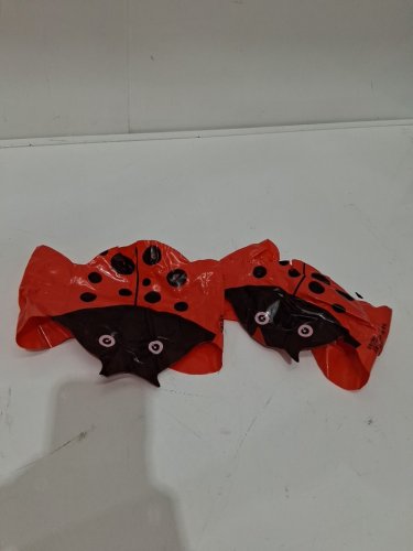 2pk KID'S ARM FLOATING RINGS for swimming - red/ladybug image 3