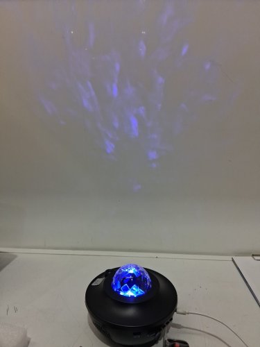 Amorno nebula galaxy nightlight star projector and bluetooth speaker - black/blue (MODEL: BL-XK01) image 4