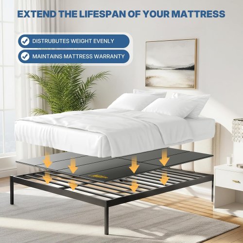 mylifesion bunkie board, under-mattress wooden bed support boards - king (76" x 80") - black - (model: bkbml0101b) image 4
