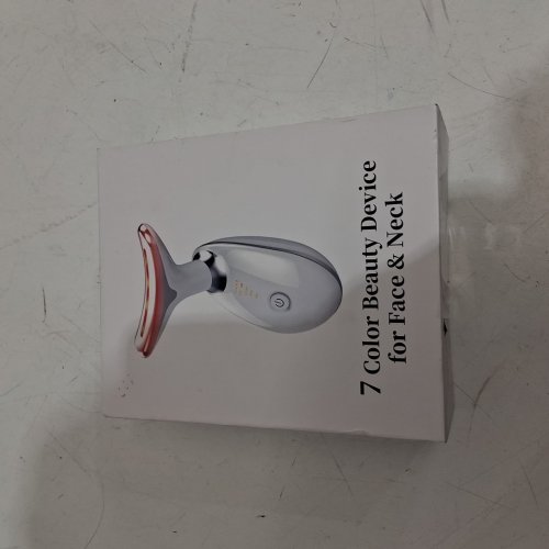 Gilukiyu Face and neck massager with 3 colour modes for thermal, vibration, and monocurrent - 2.5W - White (Model: ES-1081) image 2